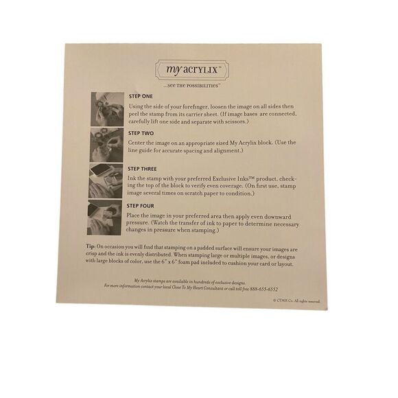 Close to My Heart My Acrylix Happy Holidays Christmas Stamps Set - Picture 3 of 9